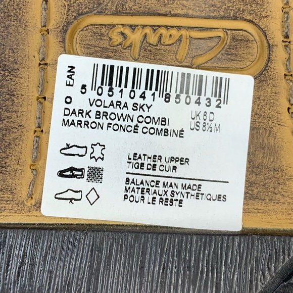 Clarks~NWT~Women’s “Volara Sky” Dark Brown Fold-Over Leather Moto‎ Boot~Sz 8.5 - Picture 12 of 13